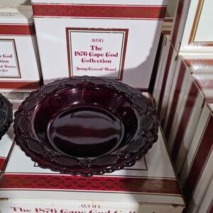 Avon 1876 Ruby Red Cape Cod Soup/Cereal Bowl